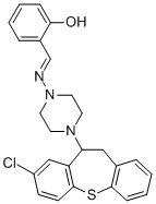 2-(((4-(8-Chloro-10,11-dihydrodibenzo(b,f)thiepin-10-yl)-1-piperazinyl )imino)methyl)phenol