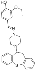 4-(((4-(10,11-Dihydrodibenzo(b,f)thiepin-10-yl)-1-piperazinyl)imino)me thyl)-2-ethoxyphenol