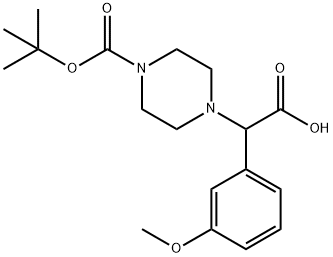 2-(4-BOC-PIPERAZINYL)-2-(3-METHOXY-PHENYL)ACETIC ACID