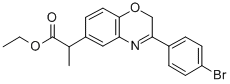 Ethyl 3-(4-bromophenyl)-alpha-methyl-2H-1,4-benzoxazine-6-acetate