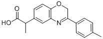 alpha-Methyl-3-(4-methylphenyl)-2H-1,4-benzoxazine-6-acetic acid Structural