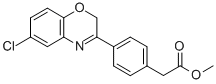 4-(6-Chloro-2H-1,4-benzoxazin-3-yl)benzeneacetic acid methyl ester Structural