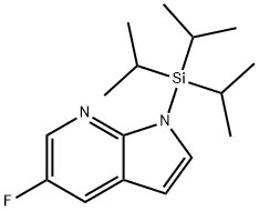 5-FLUORO-1-TRIISOPROPYLSILANYL-1H-PYRROLO[2,3-B]PYRIDINE Structural