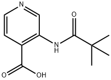 3-(2,2-DIMETHYL-PROPIONYLAMINO)-ISONICOTINIC ACID Structural