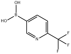 2-Trifluoromethyl-5-pyridineboric acid Structural