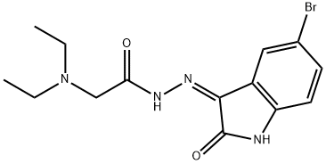 Glycine, N,N-diethyl-, (5-bromo-1,2-dihydro-2-oxo-3H-indol-3-ylidene)h ydrazide, (Z)-