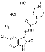 1-Piperazineacetic acid, 4-methyl-, (5-chloro-2-oxo-3-indolinylidene)h ydrazide, dihydrochloride, hydrate, (Z)-