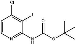 TERT-BUTYL 4-CHLORO-3-IODOPYRIDIN-2-YLCARBAMATE Structural