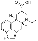 Ergoline-8-carboxylic acid, 6-(2-propenyl)-, (8-alpha)- Structural