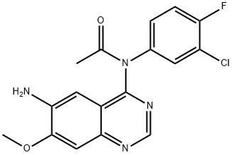 Acetamide, N-(6-amino-7-methoxy-4-quinazolinyl)-N-(3-chloro-4-fluorophenyl)-