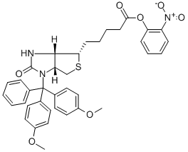 N1-(DIMETHOXYTRITYL)-D-(+)BIOTIN 2-NITROPHENYL ESTER Structural