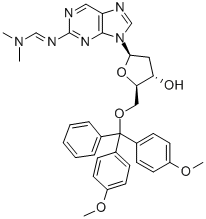 5'-O-(DIMETHOXYTRITYL)-2-(DIMETHYLAMINOMETHYLIDENE-AMINO)PURINE-2'-DEOXYRIBOSIDE