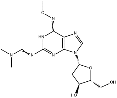 2-(DIMETHYLAMINOMETHYLIDENE)AMINO-6-METHOXYLAMINO-9-(BETA-D-2-DEOXYRIBOFURANOSYL)PURINE