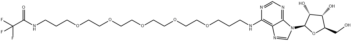 N6-[((((3-TRIFLUORACETAMIDOPROPOXY(ETHOXY))ETHOXY)-ETHOXY)ETHOXY)PROPYL]ADENOSINE