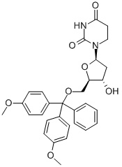 2'-DEOXY-5'-O-(DIMETHOXYTRITYL)-5,6-DIHYDROURIDINE Structural