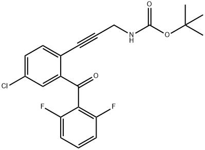 [3-[4-Chloro-2-(2,6-difluorobenzoyl)phenyl]prop-2-ynyl]carbamic acid tert-butyl ester