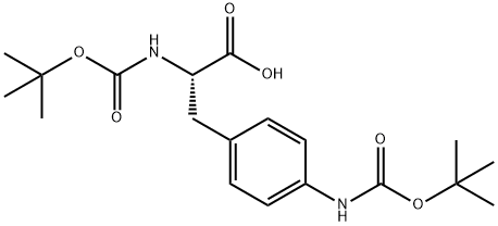 2-TERT-BUTOXYCARBONYLAMINO-3-(4-TERT-BUTOXYCARBONYLAMINO-PHENYL)-PROPIONIC ACID Structural