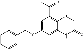 8-acetyl-6-(benzyloxy)-2H-benzo[b][1,4]oxazin-3(4H)-one Structural