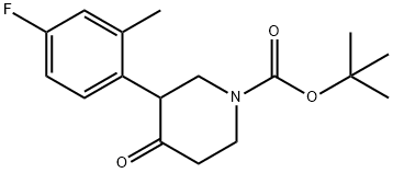 1-BOC-3-(3'-FLUORO-5'-METHYLPHENYL)-PIPERIDIN-4-ONE