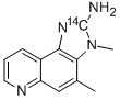 2-Amino-3,4-dimethyl-3H-imidazo[4,5-f]quinoline-2-14C Structural