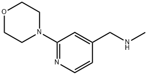 N-METHYL-N-[(2-MORPHOLIN-4-YLPYRIDIN-4-YL)METHYL]AMINE Structural