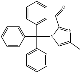 4-METHYL-1-TRITYL-1H-IMIDAZOLE-2-CARBALDEHYDE Structural