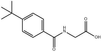 (4-TERT-BUTYL-BENZOYLAMINO)-ACETIC ACID Structural