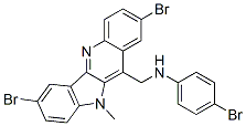 (4-BROMO-PHENYL)-(2,7-DIBROMO-10-METHYL-10H-INDOLO[3,2-B]QUINOLIN-11-YL)-METHYL-AMINE