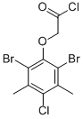 (2,6-DIBROMO-4-CHLORO-3,5-DIMETHYLPHENOXY)ACETYL CHLORIDE Structural