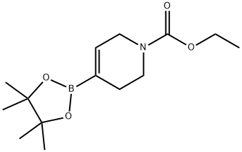 1(2H)-PYRIDINECARBOXYLIC ACID, 3,6-DIHYDRO-4-(4,4,5,5-TETRAMETHYL-1,3,2-DIOXABOROLAN-2-YL)-, ETHYL ESTER Structural