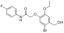 2-[5-BROMO-2-ETHOXY-4-(HYDROXYMETHYL)PHENOXY]-N-(4-FLUOROPHENYL)-ACETAMIDE