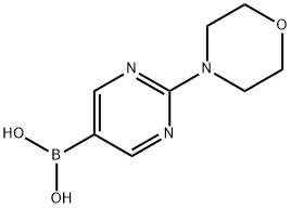 2-Morpholinopyrimidin-5-ylboronic acid Structural