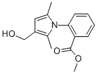 2-[3-(HYDROXYMETHYL)-2,5-DIMETHYL-1H-PYRROL-1-YL]-BENZOIC ACID METHYL ESTER Structural