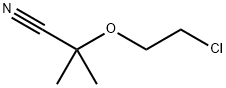 Propanenitrile, 2-(2-chloroethoxy)-2-methyl- Structural