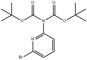 6-(DI-BOC-AMINO)-2-BROMOPYRIDINE Structural