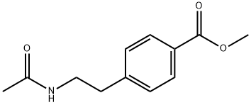 METHYL 4-(2-ACETYLAMINOETHYL)BENZOATE Structural