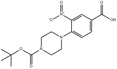 4-(BOC-PIPERAZIN-1-YL)-3-NITROBENZOIC A& Structural