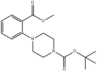 1-BOC-4-(2-METHOXYCARBONYLPHENYL)PIPERA& Structural