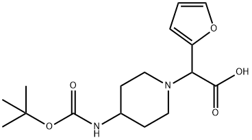 2-(4-BOC-AMINOPIPERIDIN-1-YL)-2-(FURAN-& Structural