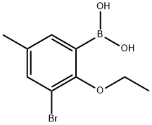 3-BROMO-2-ETHOXY-5-METHYLPHENYLBORONIC & Structural