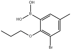 3-BROMO-5-METHYL-2-PROPOXYPHENYLBORONIC& Structural