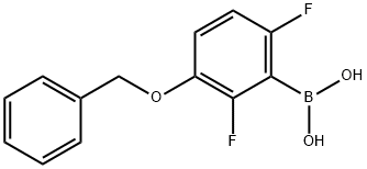 3-(Benzyloxy)-2,6-difluorobenzeneboronic acid Structural