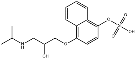 (+/-)-4Hydroxy Propranolol Sulfate Structural