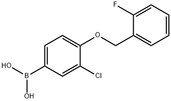 3-CHLORO-4-(2'-FLUOROBENZYLOXY)PHENYLBO& Structural