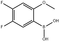 4,5-DIFLUORO-2-METHOXYPHENYLBORONIC ACID Structural