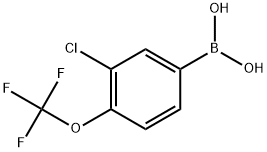 3-CHLORO-4-(TRIFLUOROMETHOXY)PHENYLBORONIC ACID Structural