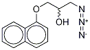 rac-1-Azido-3-(1-naphthalenyloxy)-2-propanol Structural