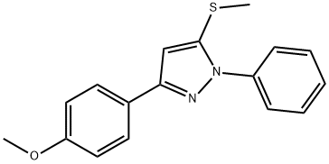 3-(4-METHOXYPHENYL)-5-METHYLTHIO-1-PHENYL-1H-PYRAZOLE