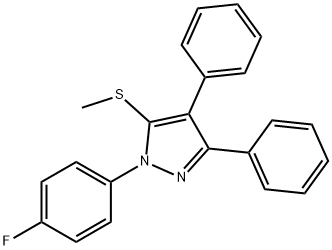 1-(4-FLUOROPHENYL)-3,4-DIPHENYL-5-METHYLTHIO-1H-PYRAZOLE