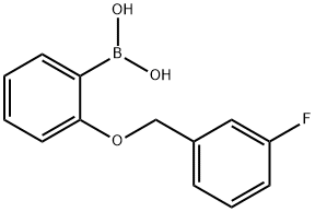 2-(3'-FLUOROBENZYLOXY)PHENYLBORONIC ACID Structural